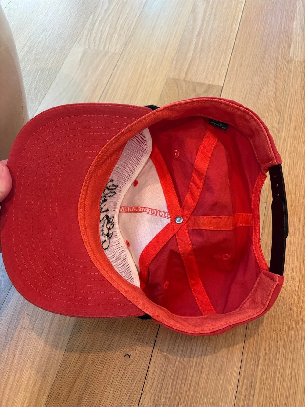 Trucker Hat All Y’all Orange Retro Chain Stitch Embroidered OS